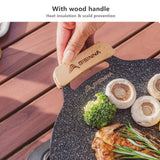 NNEOBA Outdoor BBQ Grill Pan Non-Stick Black