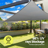 NNEDSZ Shade Sail Cloth Shadecloth Canopy Triangle 280gsm 5x5x7.1m