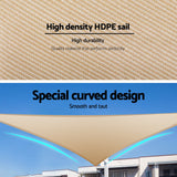 NNEDSZ Shade Sail Cloth Shadecloth Triangle Sun Canopy 3.6x3.6x3.6M