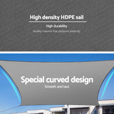 NNEDSZ Shade Sail Cloth Shadecloth Square Sun Canopy 5x6m