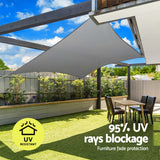 NNEDSZ Shade Sail Cloth Shadecloth Square Sun Canopy 5x6m