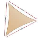 NNEDSZ Shade Sail Cloth Shadecloth Triangle Sun Canopy 6.1x6.1x6.1M