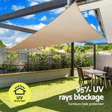 NNEDSZ Shade Sail Cloth Shadecloth Triangle Sun Canopy 6.1x6.1x6.1M
