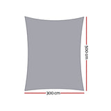NNEDSZ Waterproof Shade Sail Shade cloth Rectangle Canopy 3x5m