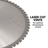 NNEMB 355mm Premium Ceramic Alloy Tooth Blade, Low Spark Cold Cut for Metal Cut Off Saw