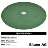 NNEMB 5 x 400mm Abrasive Composite Blade, for Metal Cut Off Saw