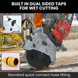 NNEMB 400mm Professional Concrete Demolition Saw 94cc 2-Stroke, Wet and Dry Demo Cutting, 16' Diamond Blade, Anti-Vibration System