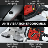 NNEMB 400mm Professional Concrete Demolition Saw 94cc 2-Stroke, Wet and Dry Demo Cutting, 16' Diamond Blade, Anti-Vibration System