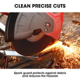 NNEMB 2400W 355mm 14' Metal Cut Off Cold Saw, Soft Start, 45 Degree Mitre Chop