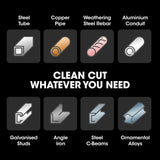 NNEMB 2400W 400mm 16' Metal Cut Off Cold Saw, Commercial Grade, Brushless Motor, Soft Start, 45 Degree Mitre Chop