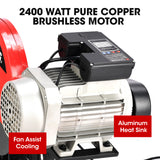 NNEMB 2400W 400mm 16' Metal Cut Off Cold Saw, Commercial Grade, Brushless Motor, Soft Start, 45 Degree Mitre Chop