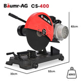 NNEMB 2400W 400mm 16' Metal Cut Off Cold Saw, Commercial Grade, Brushless Motor, Soft Start, 45 Degree Mitre Chop