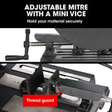 NNEMB 2400W 400mm 16' Metal Cut Off Cold Saw, Commercial Grade, Brushless Motor, Soft Start, 45 Degree Mitre Chop