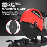 NNEMB 2400W 400mm 16' Metal Cut Off Cold Saw, Commercial Grade, Brushless Motor, Soft Start, 45 Degree Mitre Chop