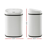NNEDSZ 82L Motion Sensor Bin Rubbish Automatic White