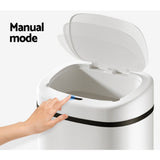 NNEDSZ 82L Motion Sensor Bin Rubbish Automatic White
