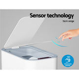 NNEDSZ 9L Motion Sensor Bin Rubbish Automatic White