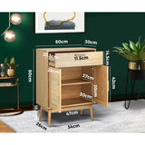 NNEED Sideboard Rattan Hallyway Table Wood