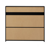 NNEED Buffet Sideboard LED RGB High Gloss 2 Doors Black