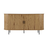 NNEED Buffet Sideboard Sliding Doors Pantry Cabinet Natural