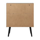 NNEED Sideboard with Open Shelf and Glass Doors