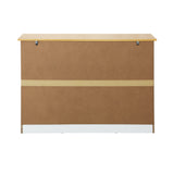 NNEED Sideboard with 2 Drawers and 2 Cabinet White&Wood