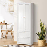 NNEED Sideboard with Display Shelf and Drawer White