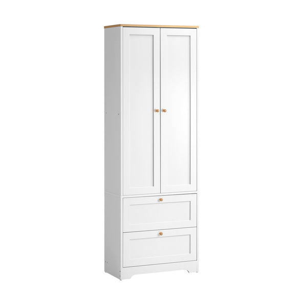 NNEED Sideboard with Display Shelf and Drawer White
