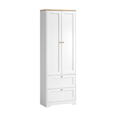 NNEED Sideboard with Display Shelf and Drawer White