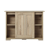 NNEED Sideboard with Sliding Doors Wooden