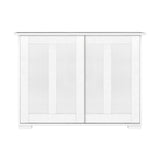 NNEED Sideboard with Sliding Doors White