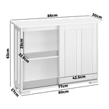 NNEED Sideboard with Sliding Doors White