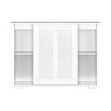 NNEED Sideboard with Sliding Doors White