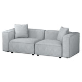 NNEDSZ Artiss Modular Sofa Chaise Set 2-Seater Grey