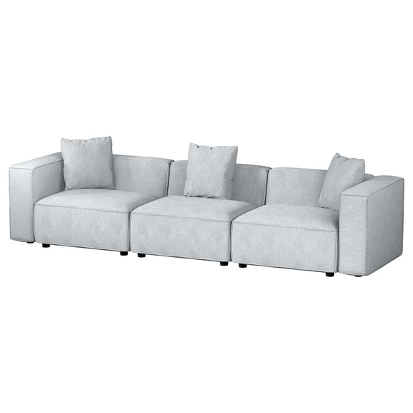 NNEDSZ Modular Sofa Chaise Set 3-Seater Grey