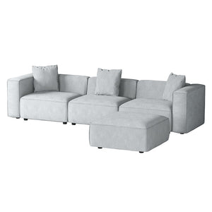NNEDSZ Artiss Modular Sofa Chaise Set 4-Seater Grey