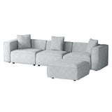 NNEDSZ Artiss Modular Sofa Chaise Set 4-Seater Grey