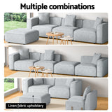 NNEDSZ Artiss Modular Sofa Chaise Set 4-Seater Grey