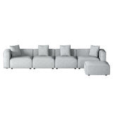NNEDSZ Artiss Modular Sofa Chaise Set 5-Seater Grey