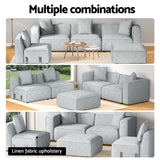 NNEDSZ Artiss Modular Sofa Chaise Set 5-Seater Grey