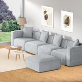 NNEDSZ Artiss Modular Sofa Chaise Set 5-Seater Grey