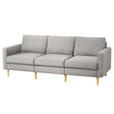 NNEDSZ Artiss 3 Seater Sofa 225cm Linen Fabric Grey