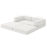Artiss Convertible Folding Sofa Bed Beign