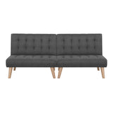 NNEDSZ Artiss 2x Sofa Bed Couch Single Seater Fabric Grey