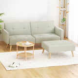 NNEDSZ Artiss Sofa Bed Lounge Convertible Ottoman Couch Recliner 3 Seater Fabric Beige