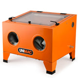 NNEMB 90L Benchtop Sandblasting Cabinet, with Sandblast Gun Set with Hose, LED Light