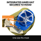 NNEMB Sandblasting Safety Hood, Built-in Hard Hat, Abrasive Sand Blasting PPE Equipment