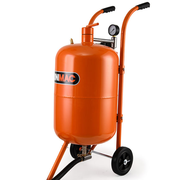 NNEMB 38L Sandblasting Tank, Pressurised Design with Sandblast Gun Set with Hose