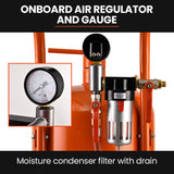 NNEMB 38L Sandblasting Tank, Pressurised Design with Sandblast Gun Set with Hose
