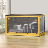 NNEDSZ Storage Container Foldable Stackable Large 5 Sides Open Transparent 115L